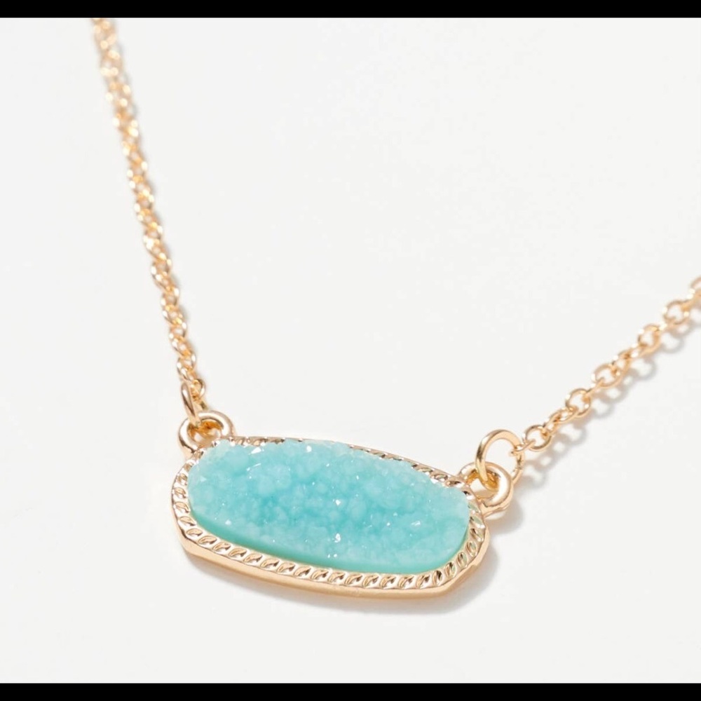 Druzy stone necklace 
16”
Lead compliant Nickle free